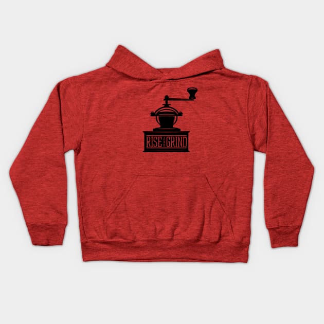 Rise and Grind Kids Hoodie by BullBee